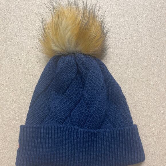 NWT New Era New England Patriots Knitted Beanie with Faux Fur - Picture 2 of 3